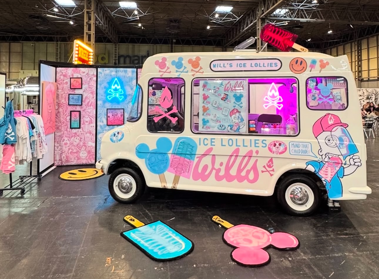 Restored Bedford CF transformed into a colourful exhibition display